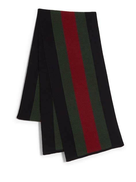 gucci scarf black and green